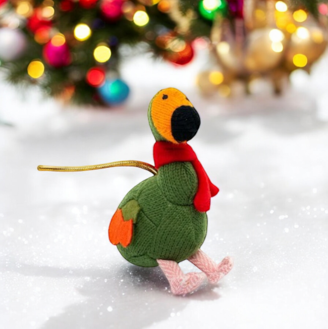 Knitted Dodo Bird Christmas Decoration
