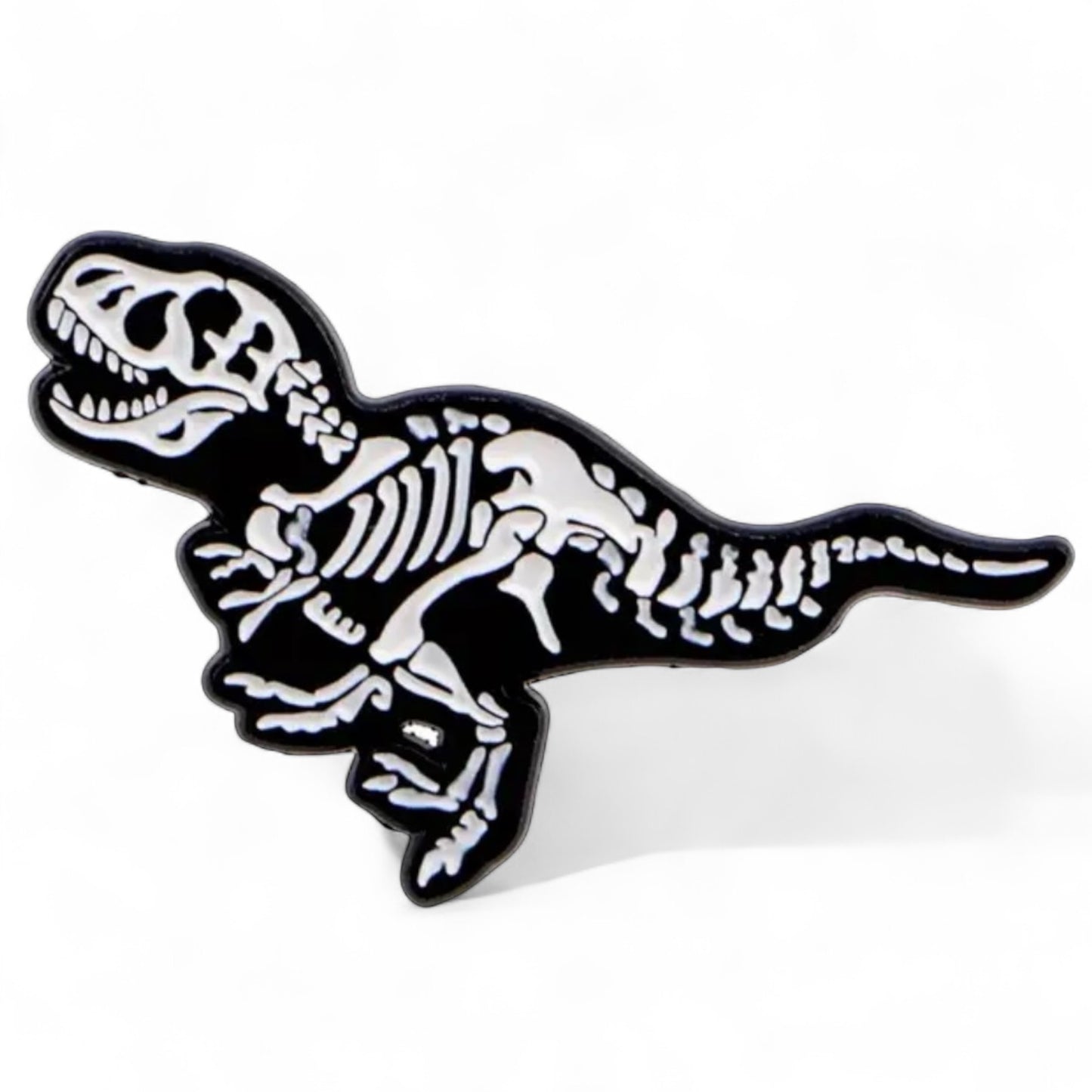 T-rex Skeleton Pin Badge
