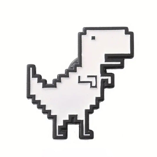 T-Rex Pixel Pin Badge