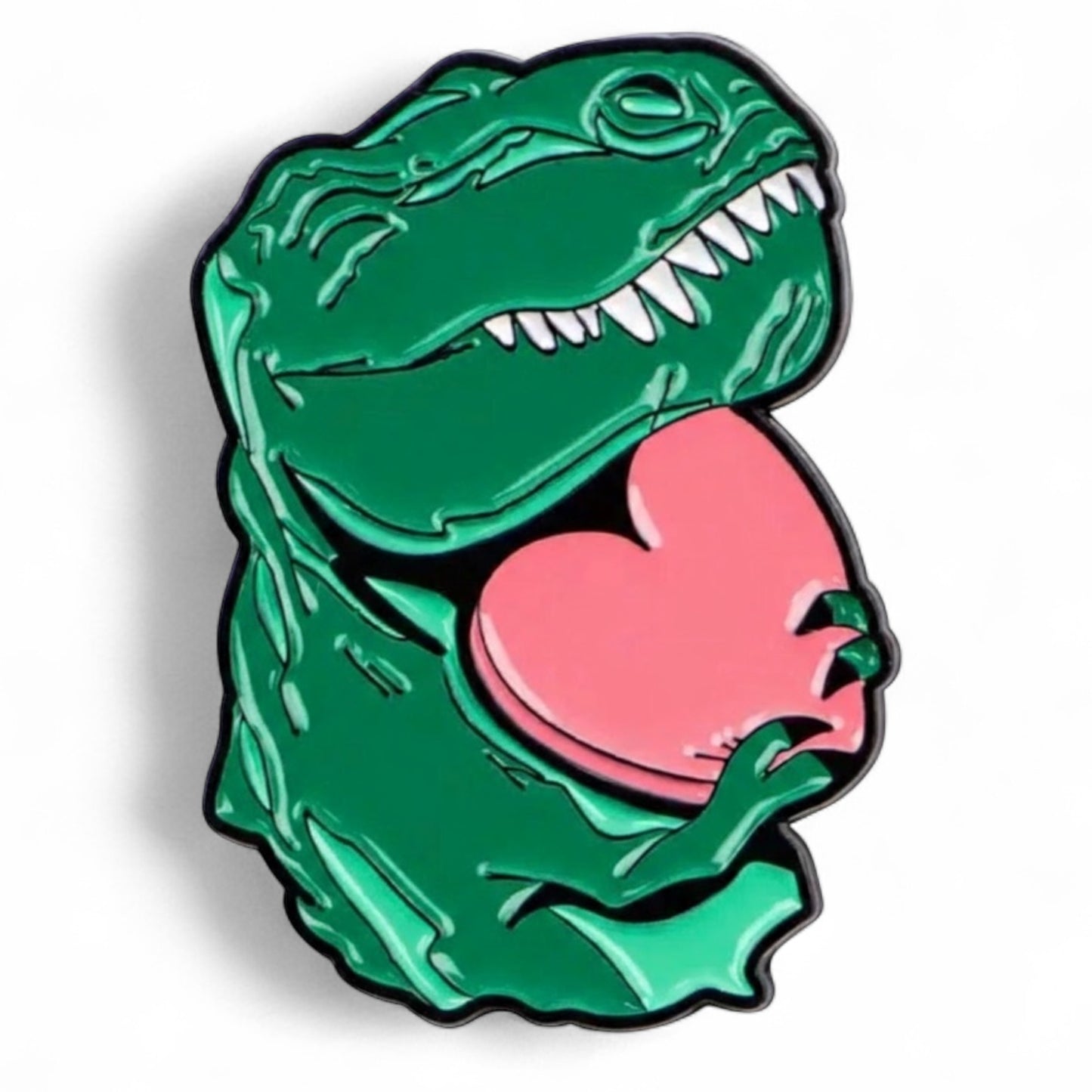 T-rex Love Pin Badge