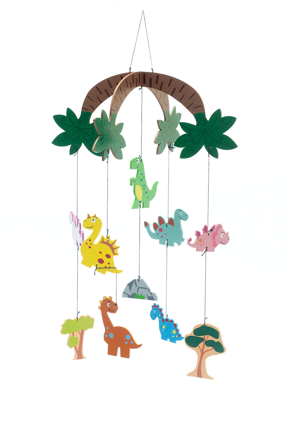 Wooden Dinosaur Hanging Mobile